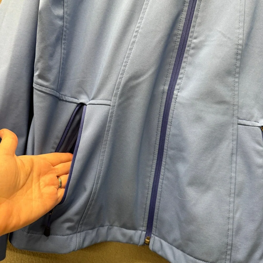 The North Face Softshell Jacket Womens‎ XL Apex Orello Coastline Blue Outdoor